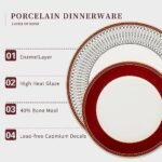 FASTELLONG Bone China Dinner Plates Sets... - Image 3