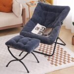 Tiita Saucer Chair with Ottoman, Soft Fa... - Image 2