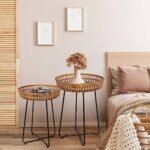 Oakrain Rattan Side Table Nesting Tables... - Image 5