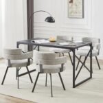 Fabric Dining Chairs Set of 2-Modern Uph... - Image 8
