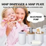 iMucci Bathroom Accessories Set with Tra... - Image 3