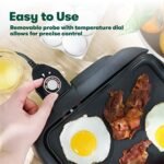 BELLA Electric Griddle with Warming Tray - Smokele... - Image 6