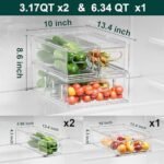 Fridge Drawers, 3-Pack LALASTAR Clear St... - Image 3
