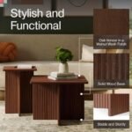 Square Fluted Nesting Coffee Table - Low... - Image 6
