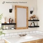 QEEIG Black Bathroom Shelves Over Toilet... - Image 6