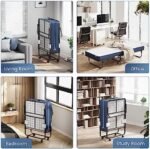 Povirt Folding Bed with Mattress, Portab... - Image 8