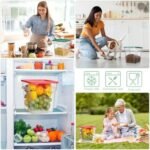 4 Pcs Food Storage Containers with Scale... - Image 6