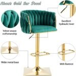 Homtique Bar Stool,Velvet Woven Bar Stoo... - Image 6