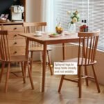 OOKSEN Dining Table, Solid Wood Square D... - Image 5