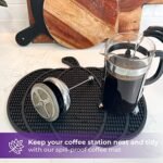 Nomnu Pumpkin Coffee Mat for Countertop - Goth Kit... - Image 8