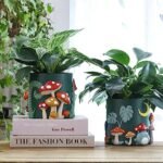 GUGUGO Colorful Frog Garden Plant Pots, ... - Image 7