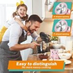 Salt and Pepper Shakers Set,4 oz Glass Bottom Salt... - Image 5