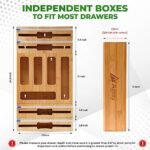 9 IN 1 Bamboo Storage Bag Organizer for ... - Image 3
