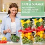 4 Pcs Food Storage Containers with Scale... - Image 7