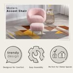 Merax Pink Modern Mid Century Living Roo... - Image 6