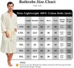 FashGudim 100% Cotton Knit Robe for Men Lightweigh... - Image 6