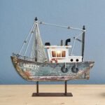 Nautical Decor Wood Sailboat Model with ... - Image 6