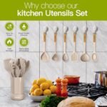 Silicone Kitchen Utensils Set - Heat Res... - Image 4