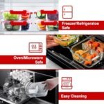 VERONES 5 Pack Glass Meal Prep Container... - Image 4