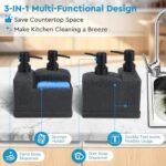 Hand and Dish Soap Dispenser Set for Kitchen,Dual ... - Image 3