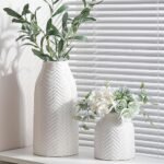 hjn Ceramic Vase for Home Decor White Va... - Image 3