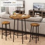 Recaceik 3 Piece Pub Dining Set, Modern ... - Image 8