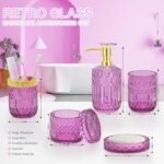 5PCS Bathroom Accessories Set, Glass Soa... - Image 3