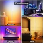 Corner Floor Lamp, Synced Dual Lights LE... - Image 9