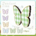 6 Pcs Spring Wood Block Signs, Butterfly... - Image 4