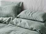 3 Piece Linen Bedding Set, Stonewashed C... - Image 3