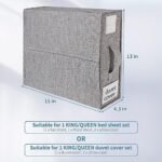 YUOROS Foldable Bed Sheet Set Organizer ... - Image 5