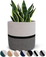 Cotton Rope Plant Basket Modern Woven Ba... - Image 2