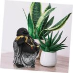 Amosfun Buddha Statue Ornament Monk Tea ... - Image 9