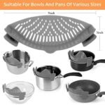YEVIOR Clip on Strainer for Pots Pan Pas... - Image 4