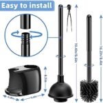 Toilet Brush and Plunger Set, 2 in 1 Toi... - Image 8