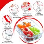 VERONES 5 Pack Glass Meal Prep Container... - Image 5