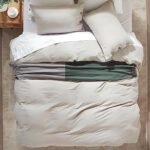 Anluoer Duvet Cover Queen Size,Linen Gre... - Image 4