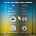bedee LED Corner Floor Lamp: 65" RGB Col... - Image 3