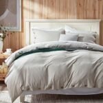 Anluoer Duvet Cover Queen Size,Linen Gre... - Image 2