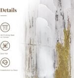 Zessonic Abstract wall art with Gold foil - Gold a... - Image 3