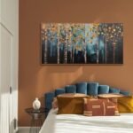 Framed Wall Art Golden Autumn Scene Nature Decor C... - Image 5