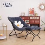 Tiita Saucer Chair with Ottoman, Soft Fa... - Image 5