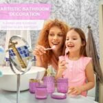 5PCS Bathroom Accessories Set, Glass Soa... - Image 6