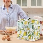 Annejudy Floral Lemon Print Stand Mixer Dust-proof... - Image 5