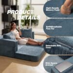 Folding Bean Bag Chair,3-in-1 Bean Bag C... - Image 7