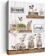 RUDIXICO Farmhouse Bathroom Decor Wall Art Rustic ... - Image 2
