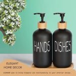 Glass Soap Dispenser Set. Hand Soap and Dish Soap ... - Image 6