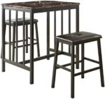 Homelegance 3-Piece Bi-Cast Vinyl Dining... - Image 2