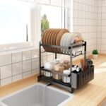 Santentre 2-Tier Dish Drying Rack with Removable U... - Image 2
