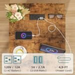 GYIIYUO Night Stand with 19'' Large Tabl... - Image 7